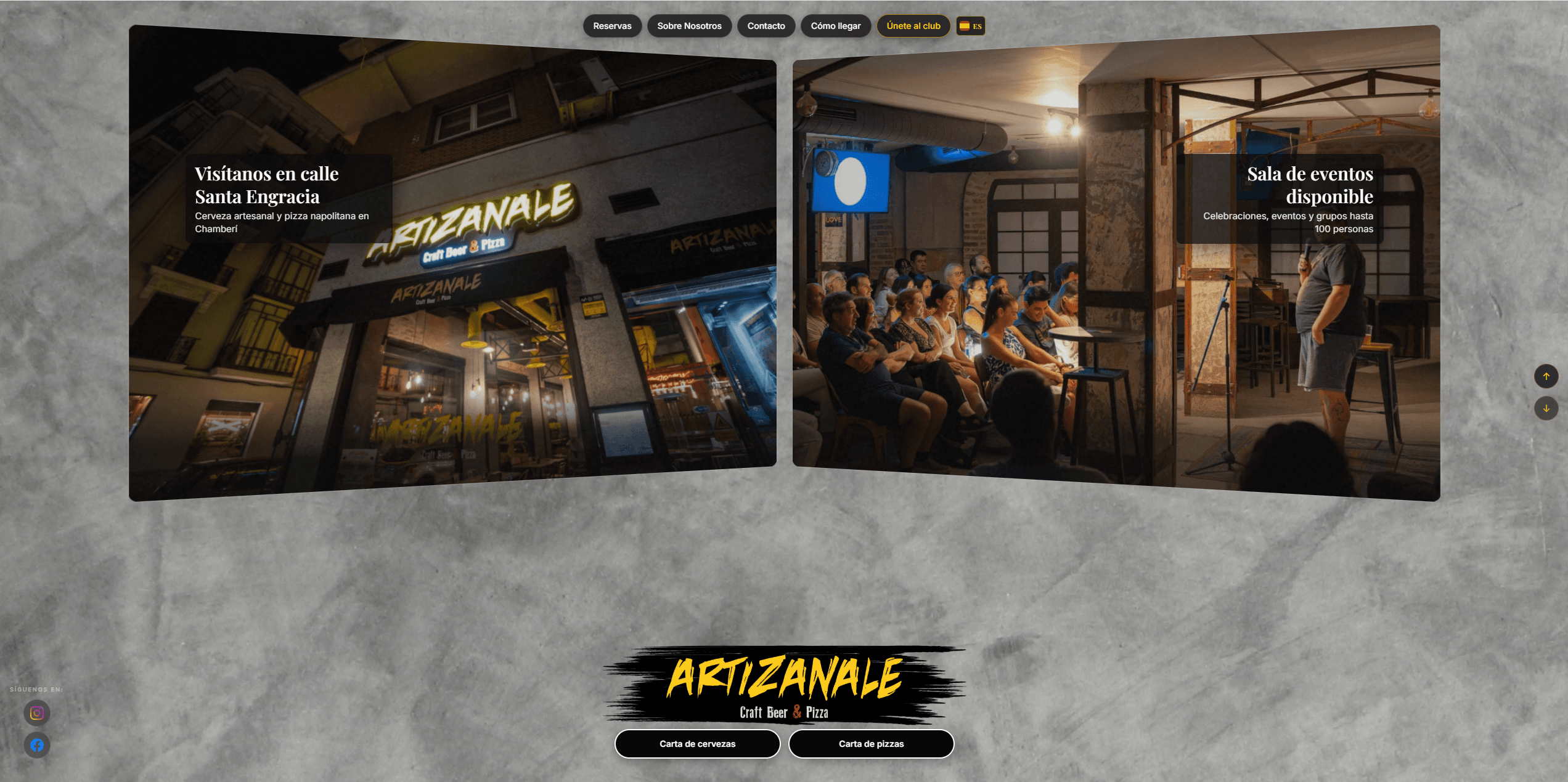 Captura del proyecto Artizanale